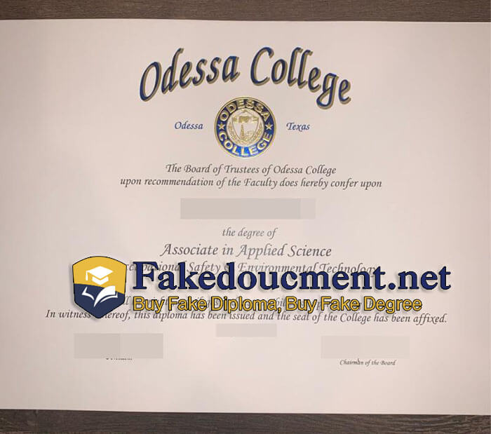 purchase realistic Odessa College diploma