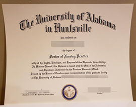 purchase realistic University of Alabama in Huntsville degree