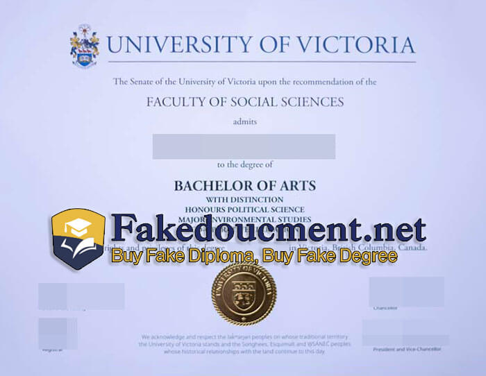 purchase realistic University of Victoria diploma