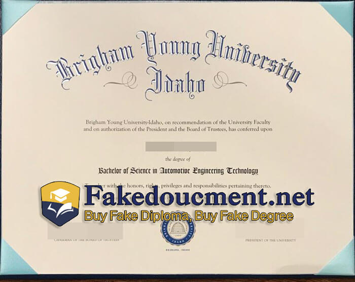 purchase realistic Brigham Young University Idaho diploma