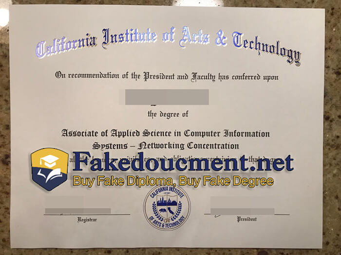 purchase realistic California Institute of Arts & Technology diploma