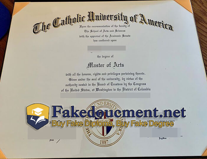 purchase realistic Catholic University of America diploma