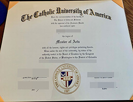 purchase realistic Catholic University of America degree