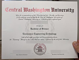 purchase realistic Central Washington University degree