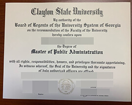 purchase realistic Clayton State University degree