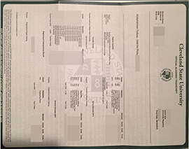 purchase realistic Cleveland State University Transcript