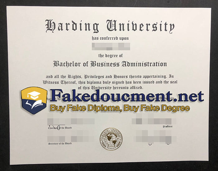 purchase realistic Harding University diploma