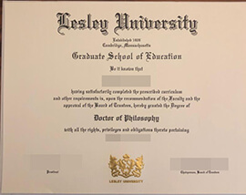 purchase realistic Lesley University degree