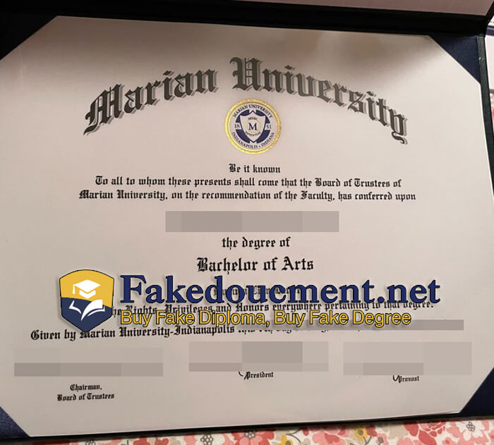 purchase realistic Marian University diploma