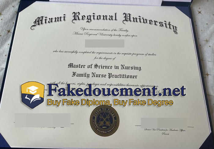 purchase realistic Miami Regional University diploma