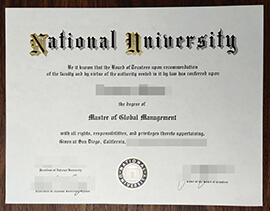 purchase realistic National University degree