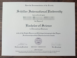 purchase realistic Schiller International University degree