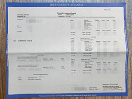 purchase realistic University of Kansas Transcript