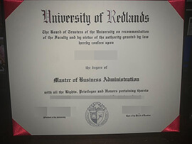 purchase realistic University of Redlands degree