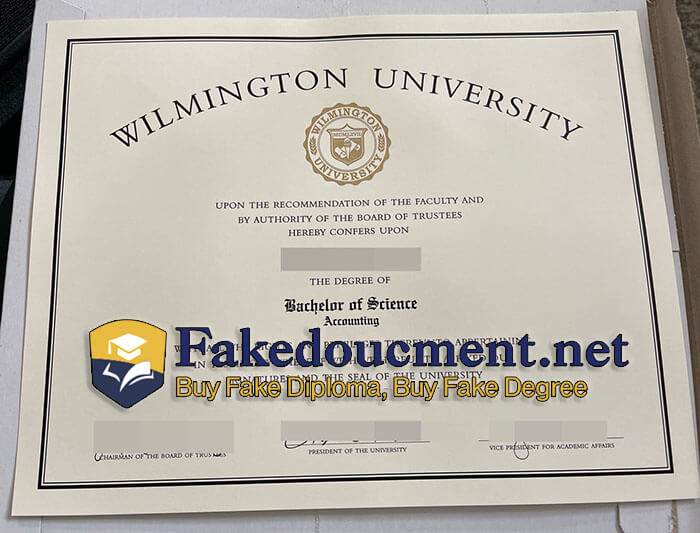 purchase realistic Wilmington University diploma