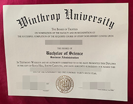 purchase realistic Winthrop University degree