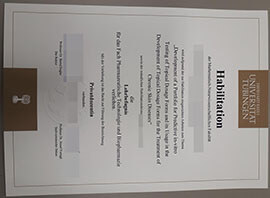 purchase realistic Eberhard Karls Universität Tübingen certificate
