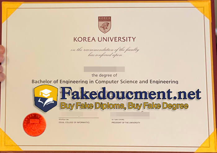 purchase realistic Korea University diploma