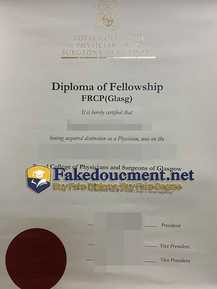 purchase realistic Royal College of Physicians and Surgeons of Glasgow diploma
