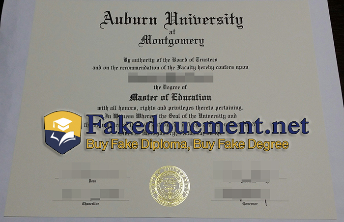 purchase realistic Auburn University at Montgomery diploma