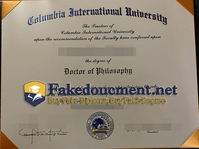 purchase realistic Columbia International University diploma