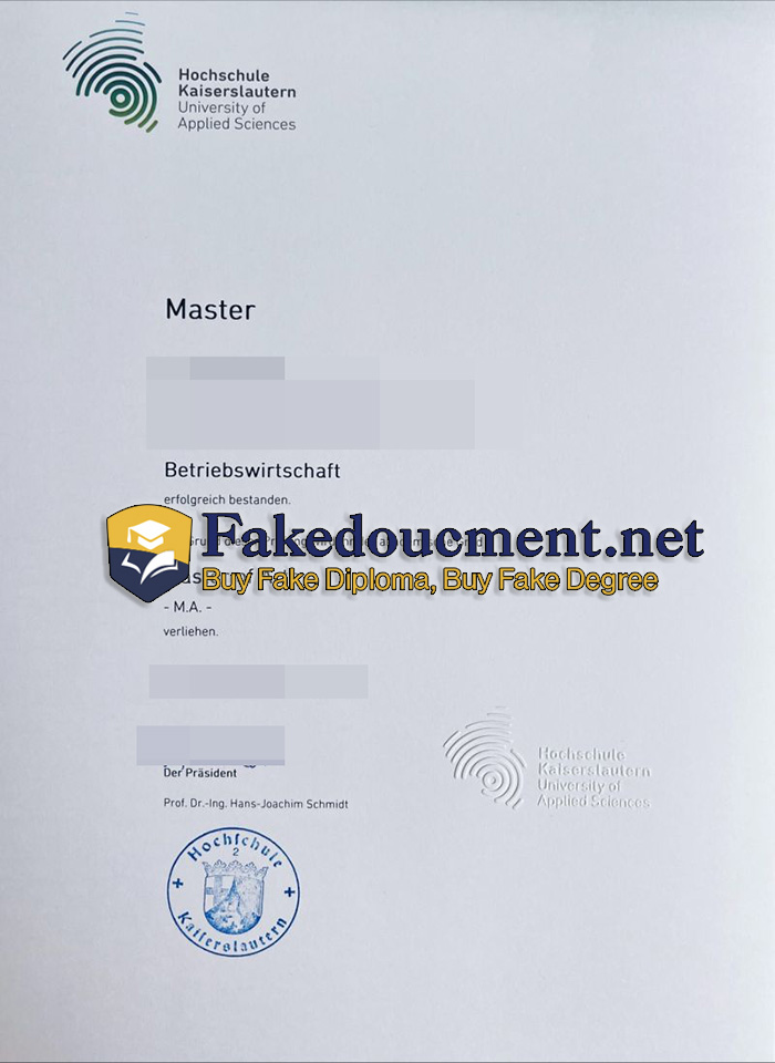 purchase realistic Hochschule Kaiserslautern degree