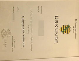 purchase realistic Rechtsanwaltskammer Sachsen certificate