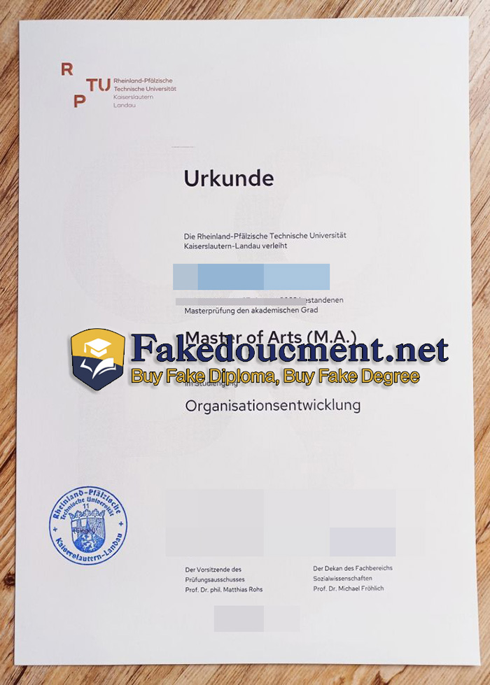 purchase realistic Rheinland Pfälzische Technische Universität diploma