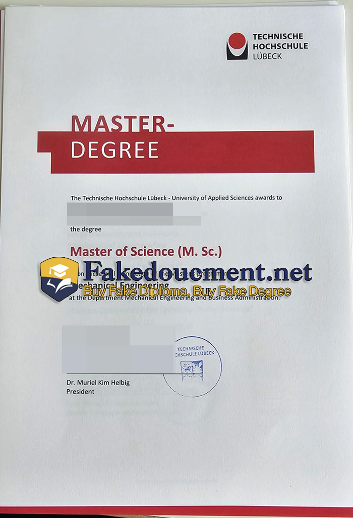 purchase realistic Technische Hochschule Lübeck diploma