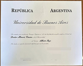 purchase realistic Universidad de Buenos Aires diploma