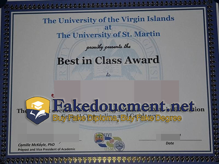purchase realistic University of St Martin certificate