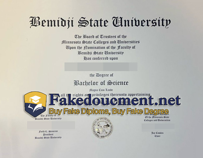 purchase realistic Bemidji State University diploma