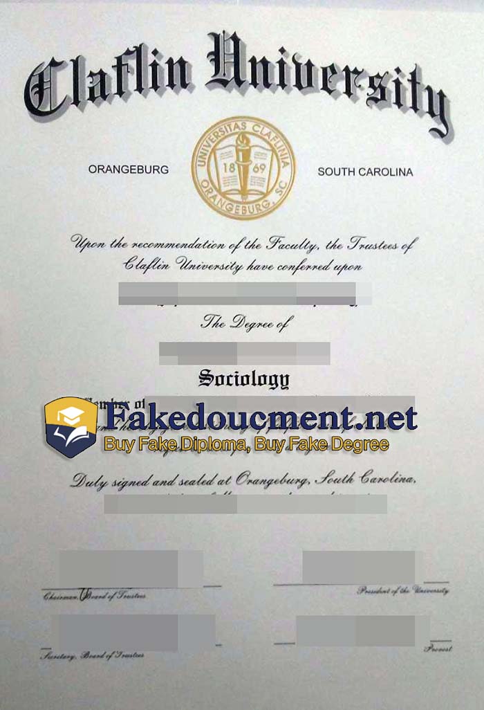 purchase realistic Claflin University diploma