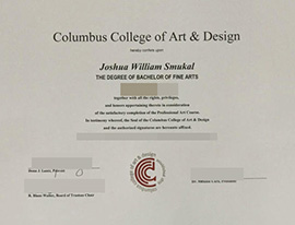 purchase realistic Columbus College of Art & Design degree