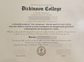purchase realistic Dickinson College degree