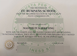 purchase realistic EU Business School degree