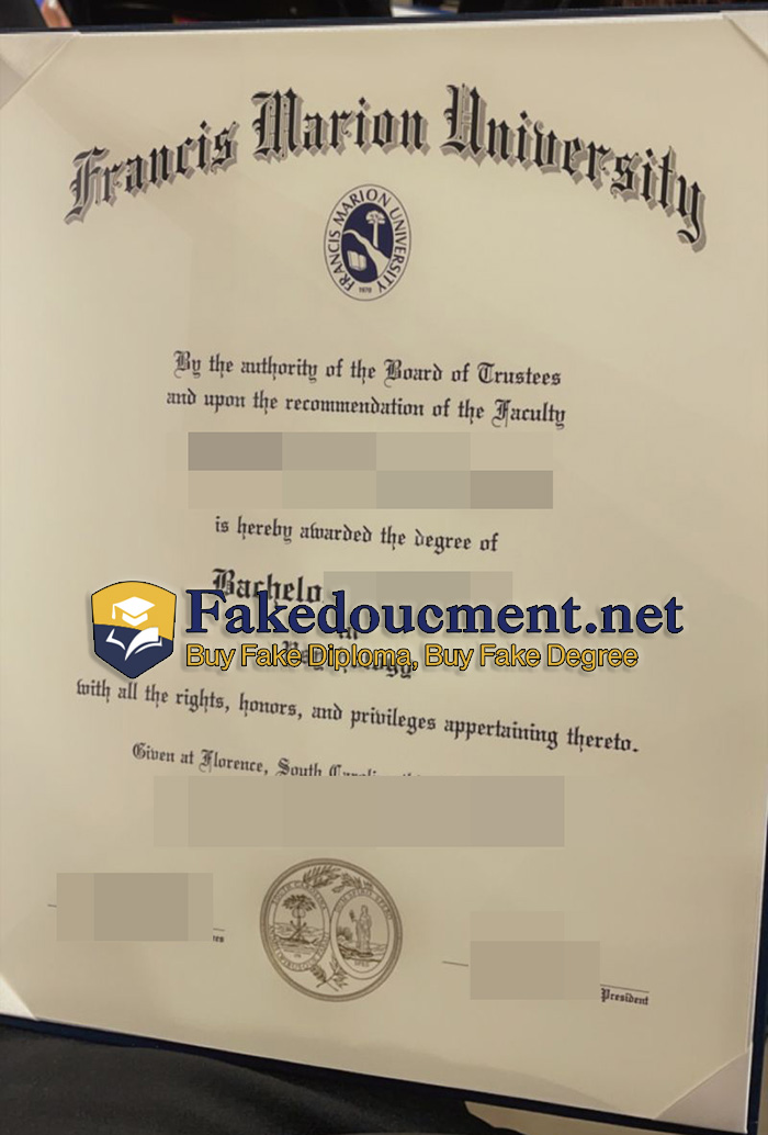 purchase realistic Francis Marion University diploma