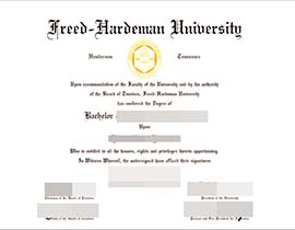purchase realistic Freed-Hardeman University degree