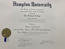 purchase realistic Hampton University degree