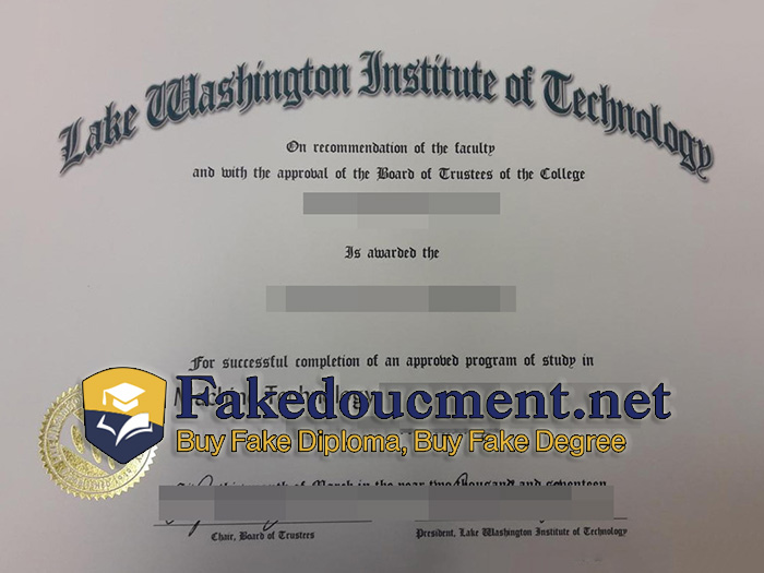 purchase realistic Lake Washington Institute of Technology diploma