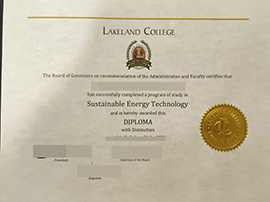 purchase realisitc Lakeland College diploma