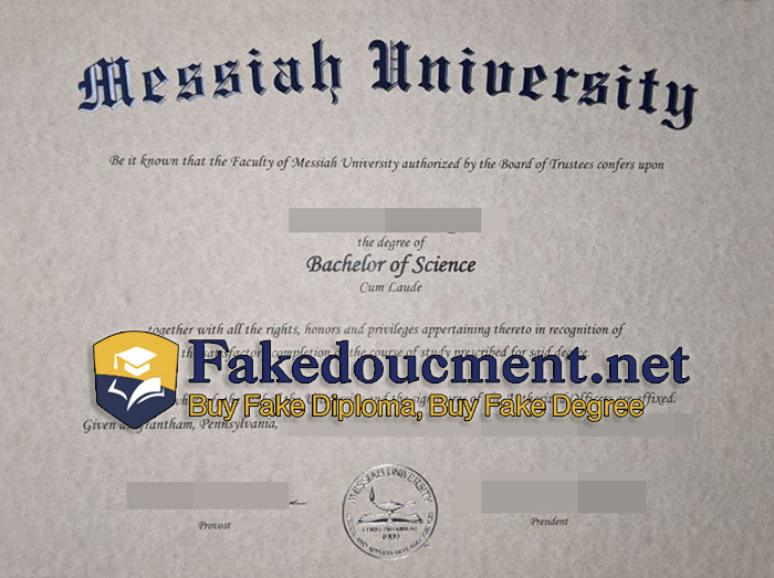 purchase realistic Messiah University diploma