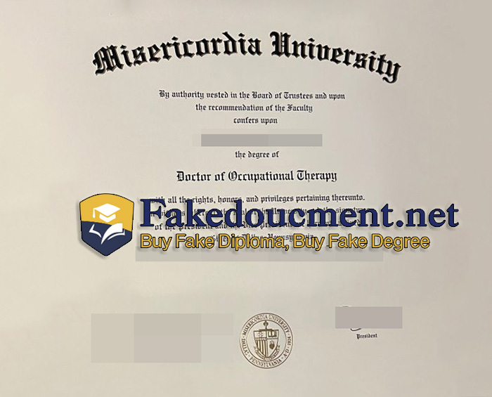 purchase realsitic Misericordia University diploma