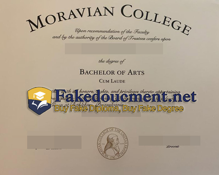 purchase realistic Moravian College diploma