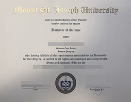 purchase realistic Mount St Joseph University degree