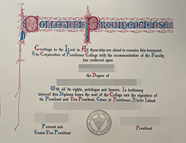 purchase realistic Providence College degree