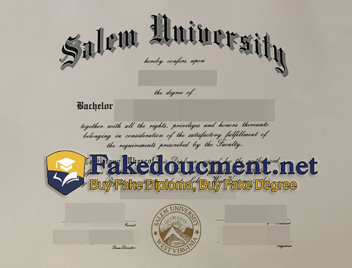 purchase realistic Salem University diploma