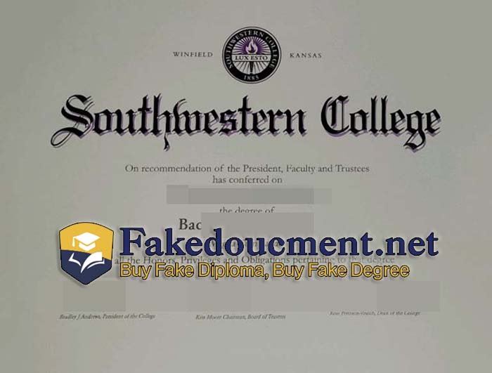 purchase realsitic Southwestern College diploma
