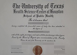 purchase realistic UTHealth Houston degree