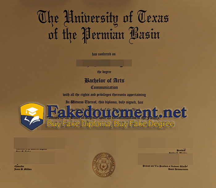 purchase realistic University of Texas of the Permian Basin degree